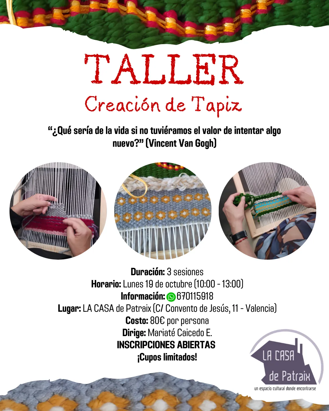 TALLER de Creación de Tapiz