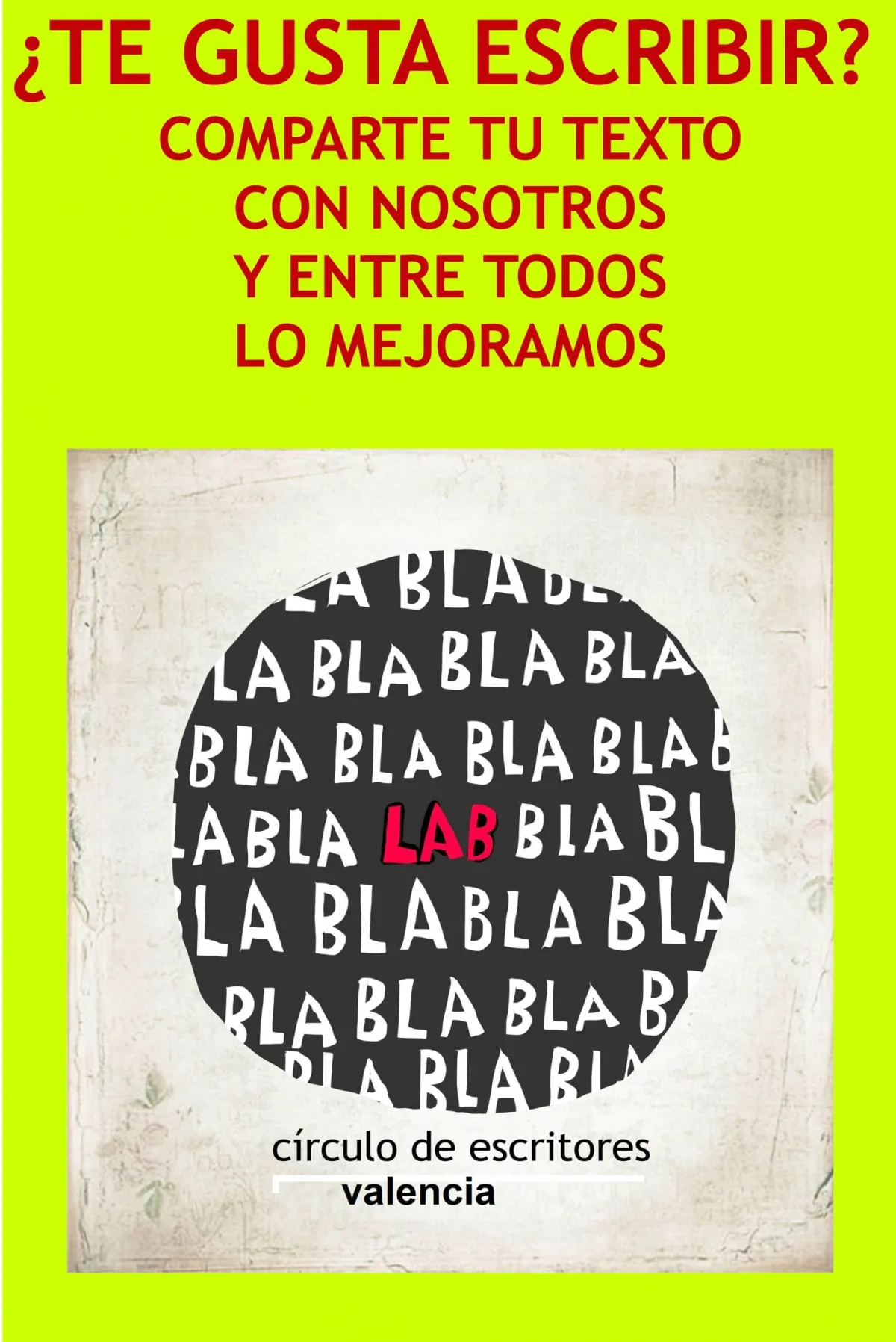 LAB Círculo de Escritores – Actividad