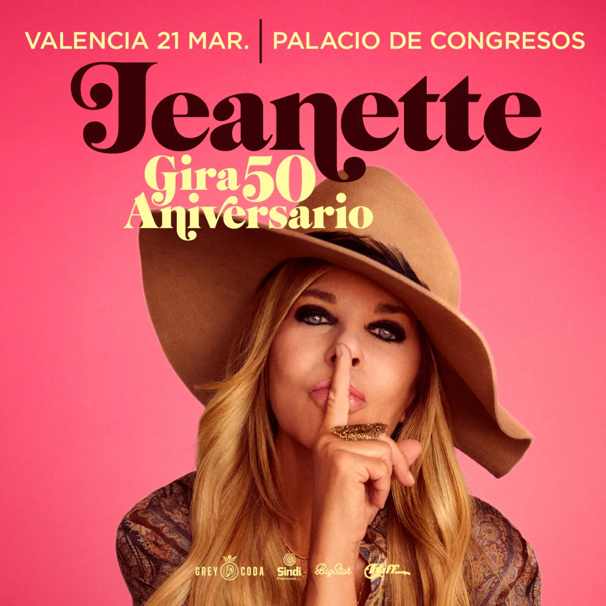 Concierto Jeanette. Gira 50 aniversario.